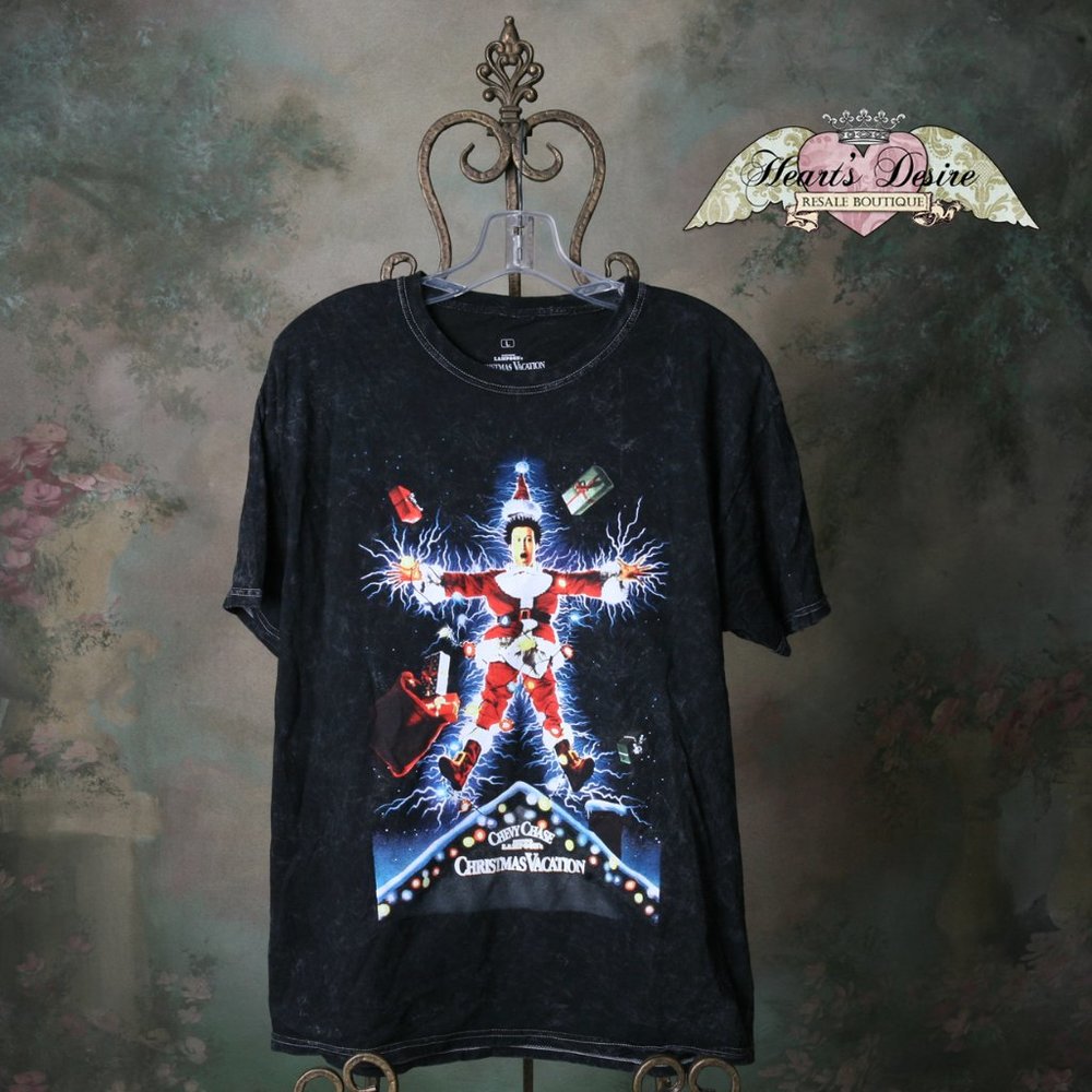 National Lampoon Christmas Vacation Tshirt Electrified Christmas Lights Size LG